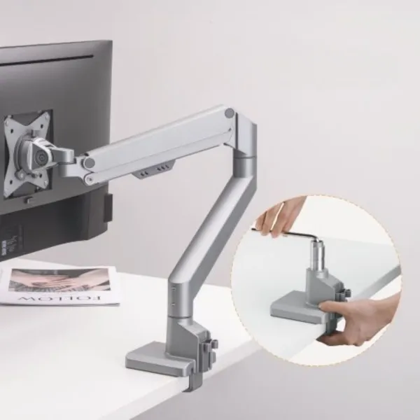 PALA Držiak monitora Brateck LDT60-C012, 1 rameno mechanická pružina Heavy Duty_