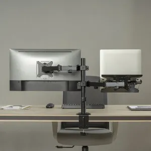 PALA Držiak monitora Brateck LDT66-C024ML, 1 kĺbové rameno + držiak laptopu