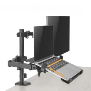 PALA Držiak monitora Brateck LDT66-C024ML, 1 kĺbové rameno + držiak laptopu