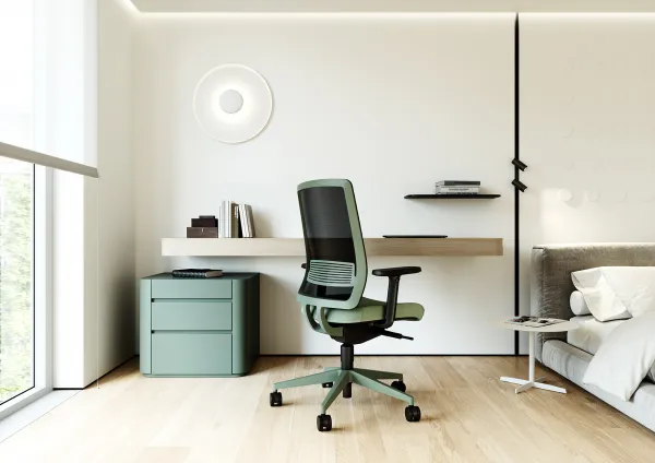 LD SEATING Kancelárska stolička Lyra AIR 215-BRICK-SY