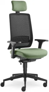LD SEATING Kancelárska stolička Lyra AIR 215-GREEN-SYS