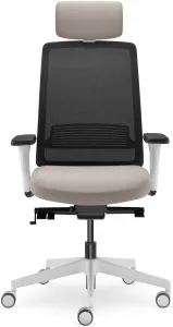 LD SEATING Kancelárska stolička Lyra AIR 215-WH-SYS