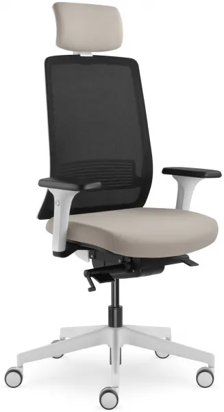 LD SEATING Kancelárska stolička Lyra AIR 215-WH-SYS