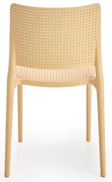 HALMAR Plastová stolička K514 čierna