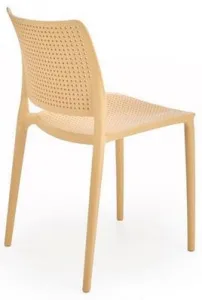 HALMAR Plastová stolička K514 čierna