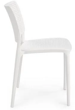 HALMAR Plastová stolička K514 biela
