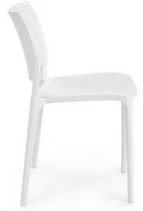 HALMAR Plastová stolička K514 biela