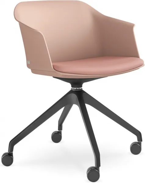 LD SEATING Konferenčná stolička WAVE 030, F95-BL, čierny kríž