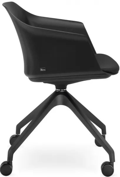 LD SEATING Konferenčná stolička WAVE 030, F95-BL, čierny kríž