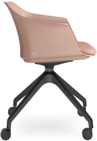 LD SEATING Konferenčná stolička WAVE 030, F95-BL, čierny kríž