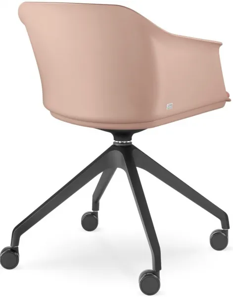 LD SEATING Konferenčná stolička WAVE 030, F95-BL, čierny kríž