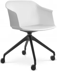 LD SEATING Konferenčná stolička WAVE 030, F95-BL, čierny kríž