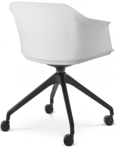 LD SEATING Konferenčná stolička WAVE 030, F95-BL, čierny kríž