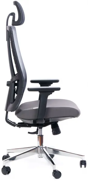 SEGO Ergonomická kancelárska stolička STRETCH SIVÁ ANTRACIT, sedenie 8+ hodín denne