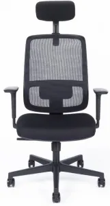OFFICE PRO kancelárska stolička CANTO black, s opierkou hlavy