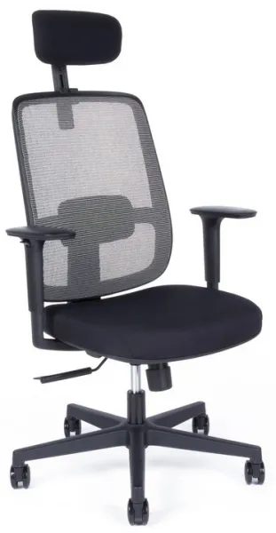 OFFICE PRO kancelárska stolička CANTO black, s opierkou hlavy