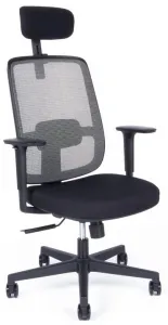 OFFICE PRO kancelárska stolička CANTO black, s opierkou hlavy