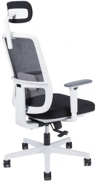 OFFICE PRO kancelárska stolička CANTO white, s opierkou hlavy