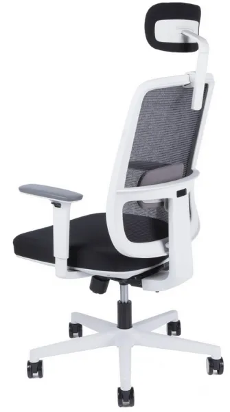 OFFICE PRO kancelárska stolička CANTO white, s opierkou hlavy