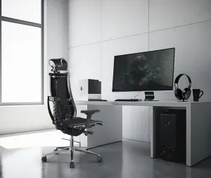 METTA Ergonomická kancelárska stolička YOGA 4D Triumph, čierna