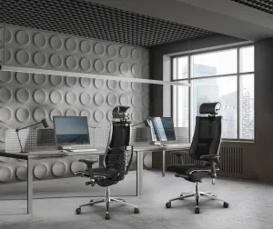 METTA Ergonomická kancelárska stolička YOGA 4D Triumph, čierna