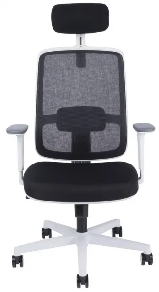 OFFICE PRO kancelárska stolička CANTO white, s opierkou hlavy