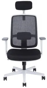 OFFICE PRO kancelárska stolička CANTO white, s opierkou hlavy