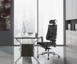METTA Ergonomická kancelárska stolička YOGA 4D Triumph, čierna