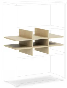 LENZA Vložka do skríň Office 76,7x37,8x32,9 cm