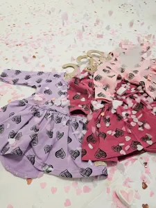 Body šaty pre bábätko ROMANTIC s dlhým rukávom
