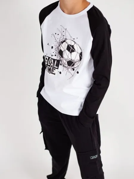 Chlapčenské tričko SOCCER s dlhým rukávom