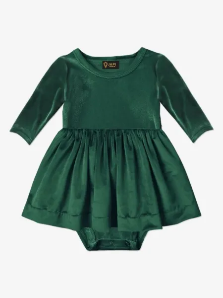 Body šaty pre bábätko GLAMOUR s dlhým rukávom