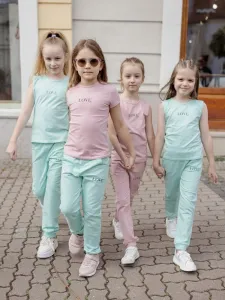 Dievčenské tričko LOVE s krátkym rukávom