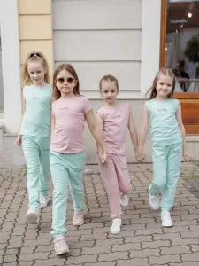 Dievčenské tričko LOVE s krátkym rukávom