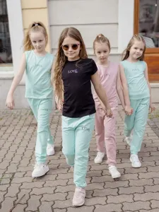 Dievčenské tričko LOVE s krátkym rukávom