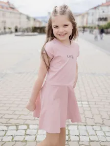 Dievčenské šaty športové LOVE s krátkym rukávom