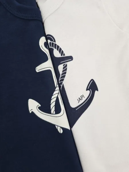 Detské body NAUTICAL s krátkym rukávom