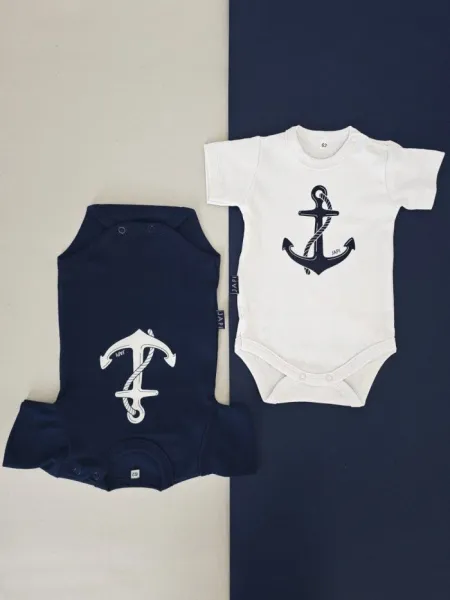 Detské body NAUTICAL s krátkym rukávom