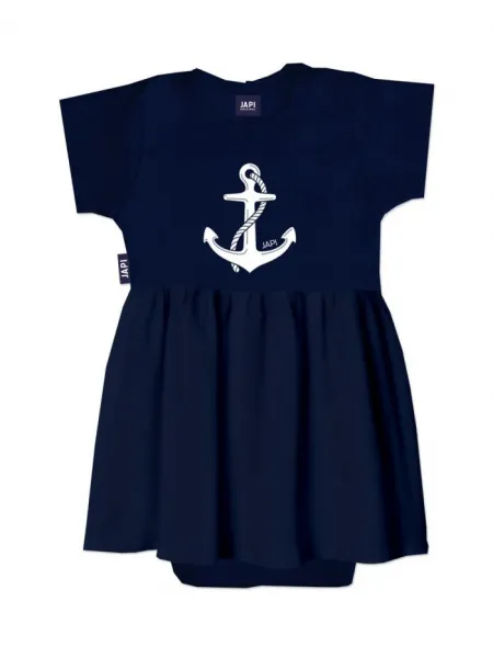 Body šaty pre bábätko NAUTICAL s krátkym rukávom