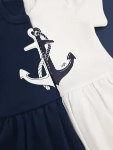 Body šaty pre bábätko NAUTICAL s krátkym rukávom