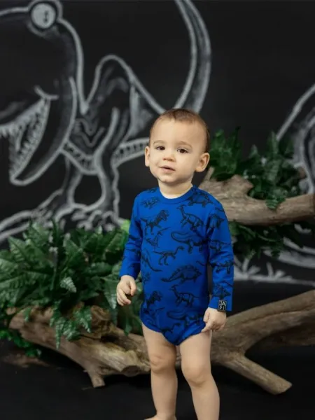 Detské body DINO s dlhým rukávom