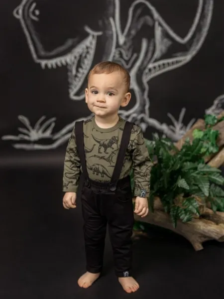 Detské body DINO s dlhým rukávom