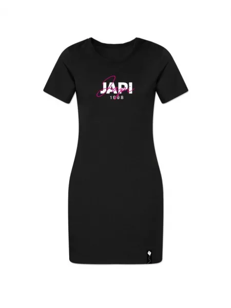 Dámske šaty slim MAGENTA s krátkym rukávom