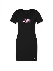 Dámske šaty slim MAGENTA s krátkym rukávom