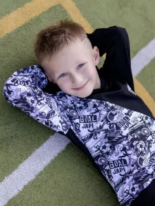 Chlapčenská mikina s kapucňou FOOTBALL