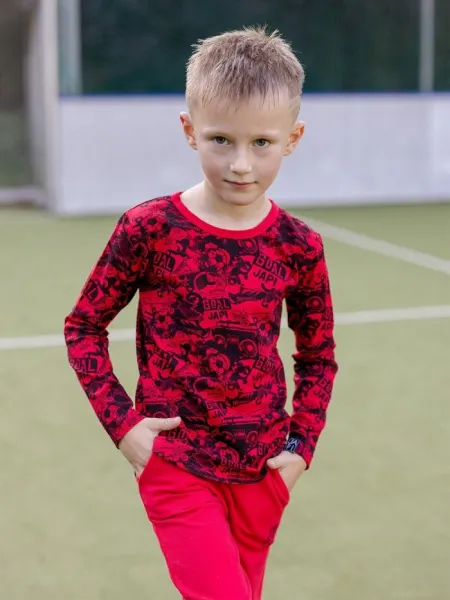Chlapčenské tričko FOOTBALL s dlhým rukávom