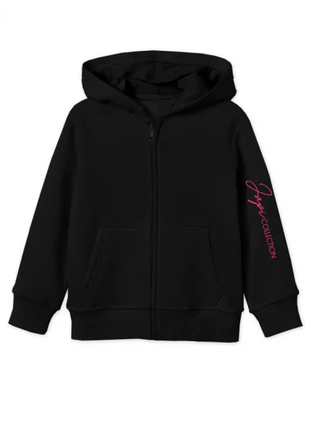 Dievčenská mikina na zips hrubá PINK