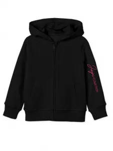 Dievčenská mikina na zips hrubá PINK