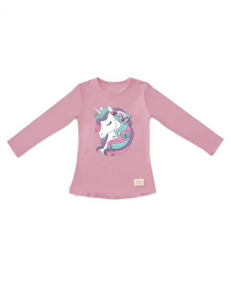 Dievčenské tričko UNICORN s dlhým rukávom