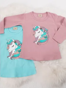 Dievčenské tričko UNICORN s dlhým rukávom